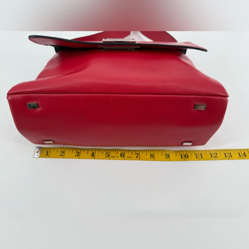 Adrienne‎ Vittadini Red Satchel Shoulder Bag